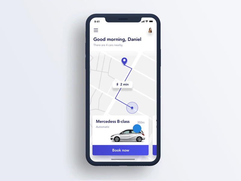 How Taxi Booking App Works gif