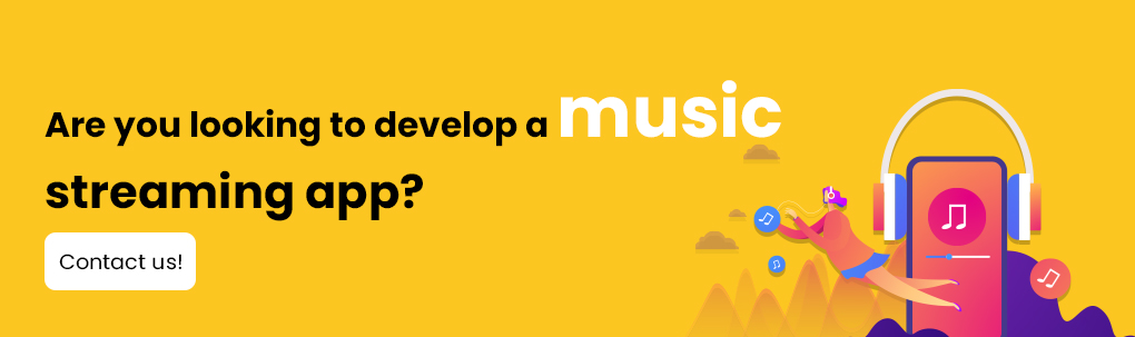 music streaming app development cta