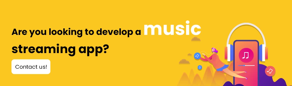 music streaming app development cta
