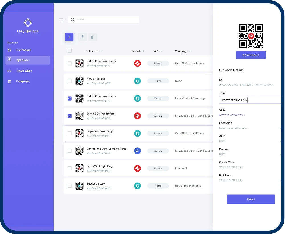 QR-based Food ordering App Admin Panel